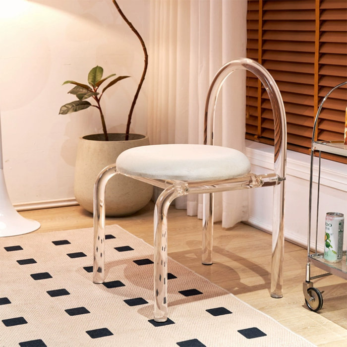 Orren Ellis Acrylic Vanity Chair Wayfair